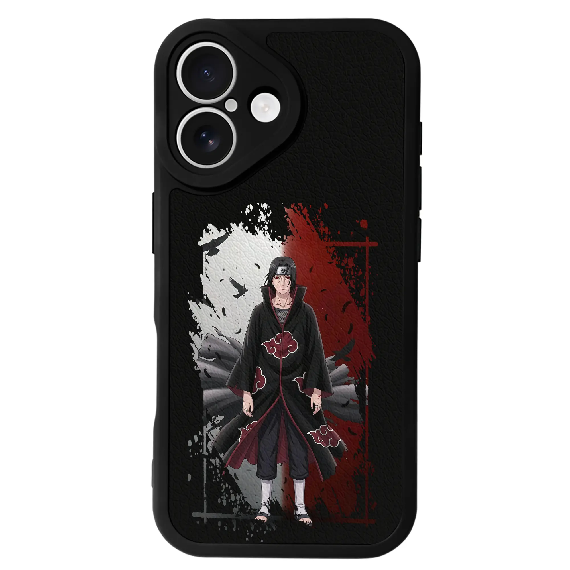 ナルト グッズ うちは イタチ - IPhone 16シリーズ対応 ・ シリコンスマホケース ・ レザー調 ・ 高精度フィット ・ 耐衝撃 ・ ワイヤレス充電対応 ・ 精密カット